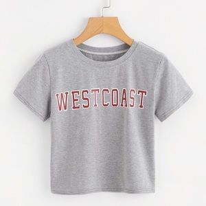 Grey “west coast” women’s tee
